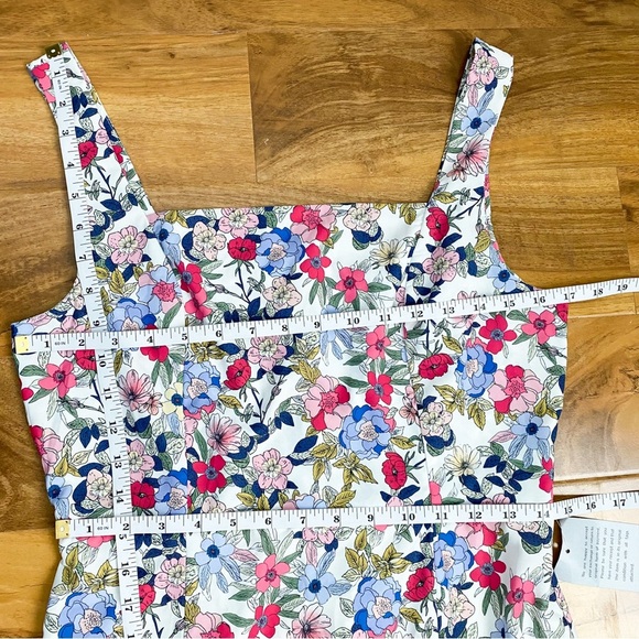 NSR Floral Sheath Dress Sleeveless Garden Cocktail Wedding Guest Event Victorian - Picture 8 of 9